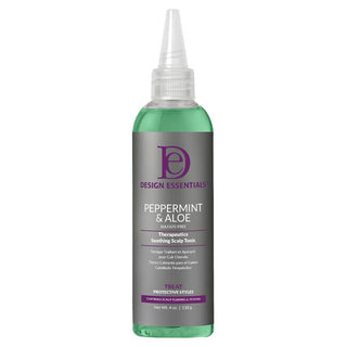DESIGN ESSENTIALS TONIQUE APAISANT CUIR CHEVELU À LA MENTHE POIVRÉE ET À L'ALOE VERA 118ML