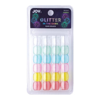 PERLES DE CHEVEUX FLUORESCENTES JOY GLITTER GLOW IN THE DARK *16841