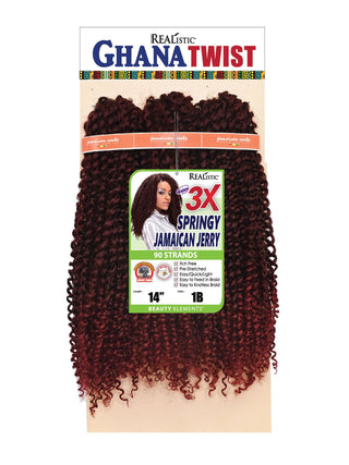 3X GHANA TWIST SPRINGY JAMAICAN JERRY 14″ - Beautylicious Canada