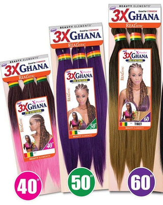 3X PRE - SRETCHED GHANA BRAID X - PRESSION - Beautylicious Canada