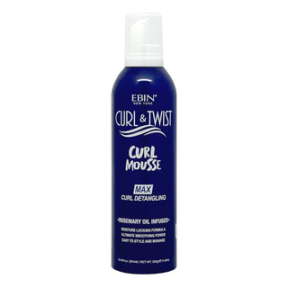 EBIN NEW YORK CURL & TWIST CURL MOUSSE MAX CURL DETANGLING 12.49OZ