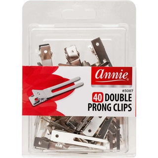ANNIE 40 DOUBLE PRONG CLIPS *3087