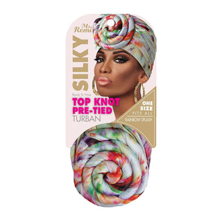 MS REMI SILKY TOP KNOT TURBAN PRÉ-NOUÉ * 3658 ASSORTI