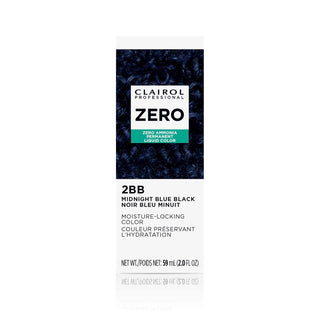 Clairol Professional Zero Ammonia Permanent Liquid Hair Color 2 oz - 2BB Midnight Blue Black