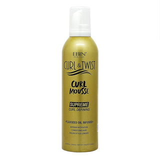 EBIN NEW YORK CURL & TWIST CURL MOUSSE SUPREME CURL DEFINING 12.49OZ