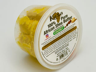 KUZA BEURRE DE KARITÉ 100% PUR AFRICAIN AVEC BORUTUTU - MORCEAUX 10 OZ