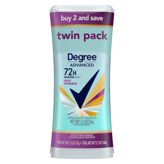 DEGREE ADVANCED 72h ACTIVÉ PAR LA CHALEUR CORPORELLE SEXY INTRIGUE PACK DOUBLE 74g