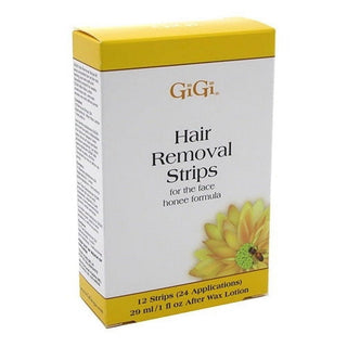 GiGi Hair Removal Strips, For Face, 12 Strips