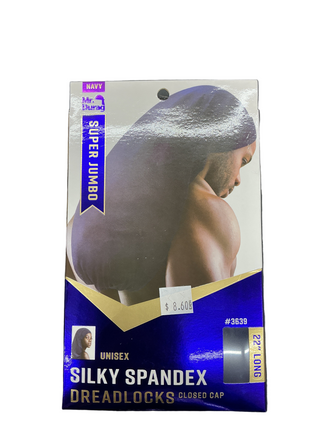 DURAG SOYEUX EN ÉLASHANNE POUR DREADLOCKS FERMÉ - BLEU MARINE * 3639