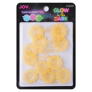 JOY HAIR BARRETTES GLOW IN THE DARK #16533