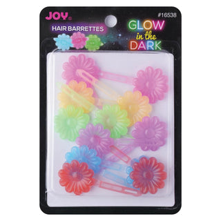 JOY HAIR BARRETTES GLOW IN THE DARK #16538