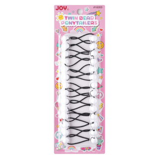 Joy Twin Bead Ponytailers #16003