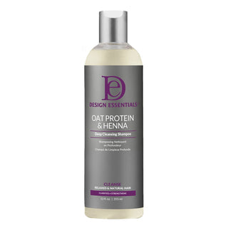 DESIGN ESSENTIALS OAT PROTEIN & HENNA DEEP CLEANSING SHAMPOO 12OZ