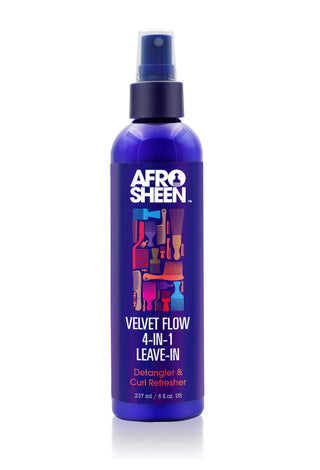 AFRO SHEEN VELVET FLOW SOIN SANS RINÇAGE 4 EN 1 236 ML