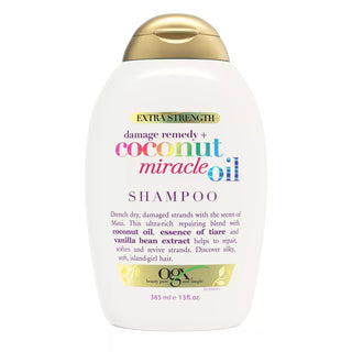 OGX Extra Strength Damage Remedy + Coconut Miracle Oil Shampoo for Dry Frizzy or Coarse Hair 13 Oz