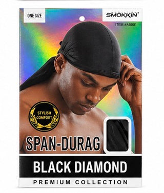 SMOKKIN SPAN DURAG BLACK DIAMOND ONE SIZE