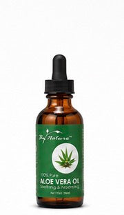 BY NATURES 100% PURE ALOE VERA OIL 2 OZ