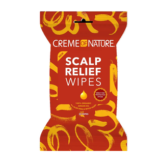CREME OF NATURE ARGAN SCALP RELIEF WIPES PACK OF 20