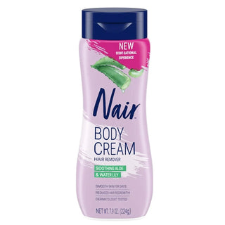 CRÈME DÉPILATOIRE CORPS NAIR À L'ALOE VERA ET AU NÉNUPHAR 224G
