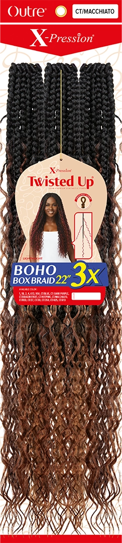 OUTRE X-PRESSION - TWISTED UP - BOHO BOX BRAID 22" 3X