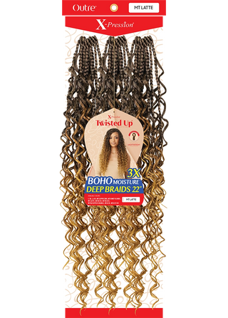 OUTRE X-PRESSION - TWISTEDUP - BOHO MOISTURE DEEP BRAID 22" 3X