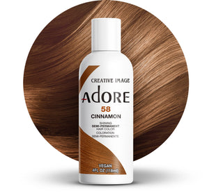 ADORE SEMI - PERMANENT HAIR COLOR 58 CINNAMON 4OZ - Beautylicious Canada