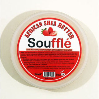 African Shea Butter Souffle 100% Natural Strawberry Scented 8 OZ - Beautylicious Canada