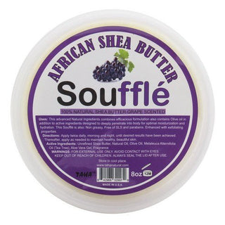 AFRICAN SHEA BUTTER SOUFFLE GRAPE SCENTED 8 OZ - Beautylicious Canada