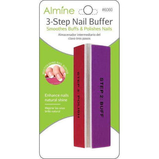 ALMINE 3 Step Nail Buffer *6060 - Beautylicious Canada