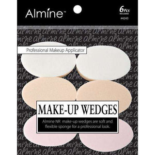 ALMINE Makeup Wedges 6Ct Oval Shape *4243 - Beautylicious Canada