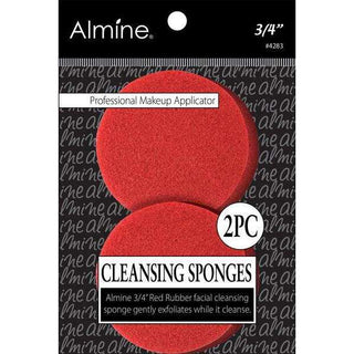 ALMINE Rubber Cleansing Sponge 3/4" 2ct *4283 - Beautylicious Canada