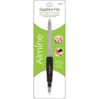 ALMINE Sapphire File with Cuticle Trimmer *6056 - Beautylicious Canada