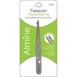 ALMINE Tweezers Pointed Slant *6026 - Beautylicious Canada