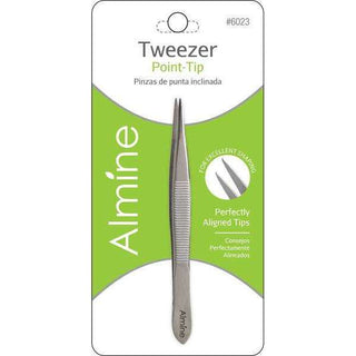 ALMINE Tweezers Pointed Tip *6023 - Beautylicious Canada