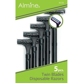 Almine Twin Blade Disposable Razors *5139 - Beautylicious Canada