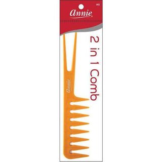 ANNIE 2 - IN - 1 BIG TEETH COMB & PIK #8 - Beautylicious Canada