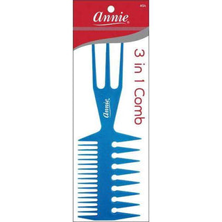 Annie 3 in 1 Comb Large Asst Color *54 - Beautylicious Canada