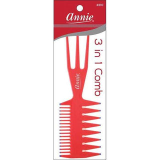 Annie 3 In 1 Comb S Asst Color *210 - Beautylicious Canada
