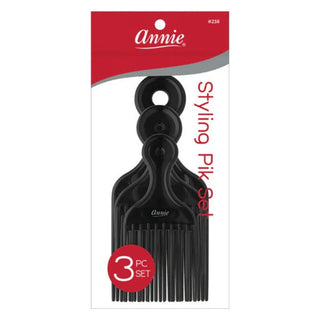ANNIE 3 PACK BLACK STYLING PIKS #238 - Beautylicious Canada