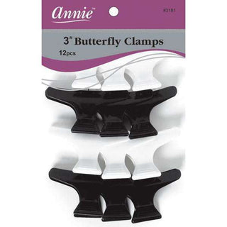 Annie Butterfly Clamps 3 Inch 12Ct *3181 - Beautylicious Canada