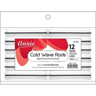 Annie Cold Wave Rods Long 12Ct White *1104 - Beautylicious Canada
