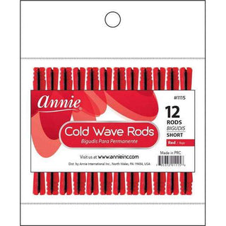 Annie Cold Wave Rods Short 12Ct Red *1115 - Beautylicious Canada