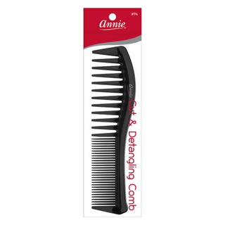 Annie Cut & Detangle Comb Black *74 - Beautylicious Canada
