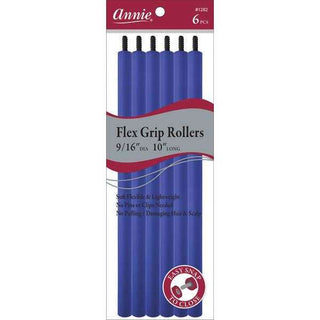 Annie Flex Grip Rollers 9/16 Inch Extra Long Blue *1282 - Beautylicious Canada