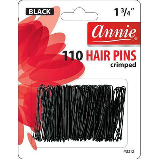 Annie Hair Pins 1 3/4" 110Ct Black *3312 - Beautylicious Canada