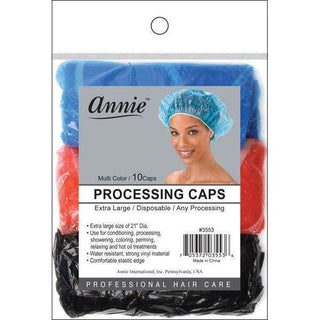 Annie Processing Caps XL 10Pc Asst Color *3553 - Beautylicious Canada