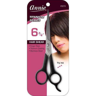 Annie Professional Stainless Hair Shears 6.75 Inch Titanium Coat *5015 - Beautylicious Canada