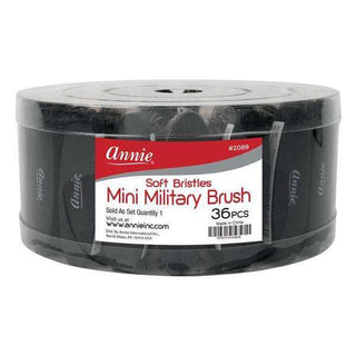 ANNIE SOFT BRISTLES MINI MILITARY BRUSH 2089 - Beautylicious Canada