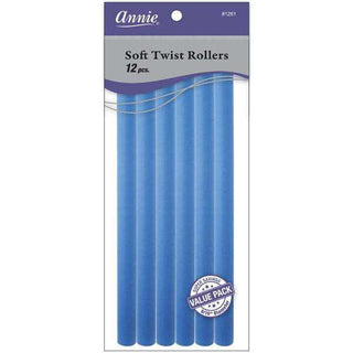 Annie Soft Twist Rollers 9/16" XL Blue Value Pack (12pcs) *1261 - Beautylicious Canada