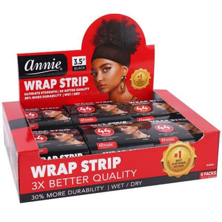 Annie Wrap Strip Black - 46 Strips *4610